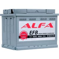 Автомобильный аккумулятор ALFA EFB 66 R+ (66 А·ч) в Бобруйске