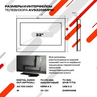 Телевизор AVEL AVS325SMFM