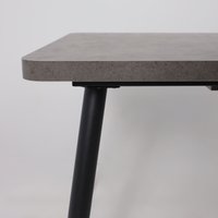 Кухонный стол Мамадома Borg radial-120 раздвижной 120-160х80 (дымчатая керамика/черный)