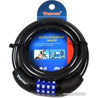 Тросовый велосипедный замок Tonyon 10x1200 5231C-1012 (черный)