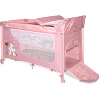 Манеж-кровать Lorelli Moonlight 2 Layers 2021 (pink)