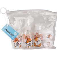 Набор флаконов для косметики Onlytop Корги. В чехле 7586289 (6шт)