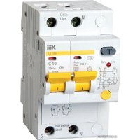 Дифференциальный автомат IEK АД-12М 2Р 10А 30мА C MAD12-2-010-C-030
