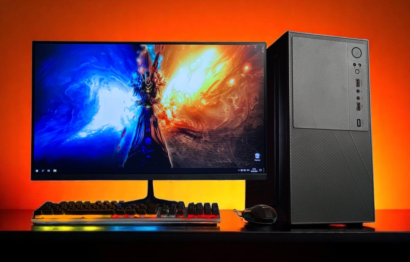

Компьютер ИП Механов Роман Фёдорович с монитором, Athlon PRO 300GE, 16Gb DDR4, SSD, Vega 3