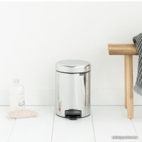 Мусорное ведро Brabantia Pedal Bin NewIcon 3 л (стальной полированный)