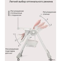 Высокий стульчик Rant Cream RH302 (cloud pink)