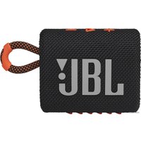 Беспроводная колонка JBL Go 3 (черный/оранжевый)