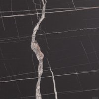 Кухонный стол TetChair Manzana 100x100+30x75 (мрамор черный/черный)