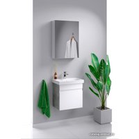 Aqwella Тумба Smart 50 SRT0105BS с умывальником Moduo Slim UM-MOD50SL/1