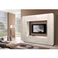 Стенка Олмеко Лаванда-2 П00203434 (белый/бетон пайн белый)