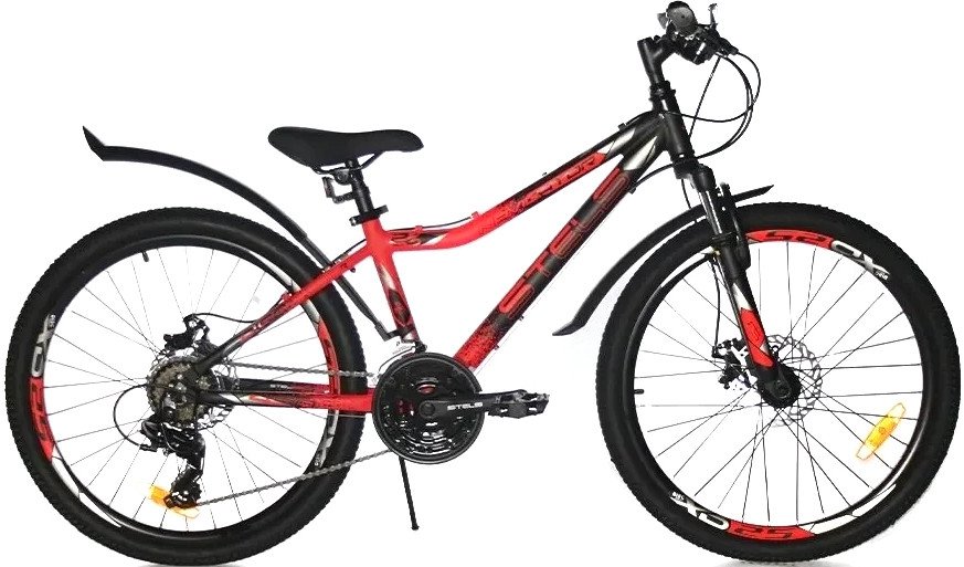 

Велосипед Stels Navigator 450 MD 24 V030 2024 (черный/красный)