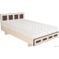 Кровать Барро М1 КР-017.11.02-15 160x186 (дуб девон)