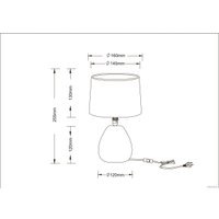 Настольная лампа Arte Lamp Wurren A5016LT-1WH