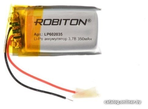 Аккумулятор Robiton LP602035 350mAh 1шт