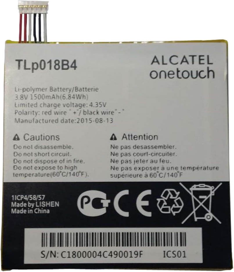 

Аккумулятор для телефона Копия Alcatel TLp018B4