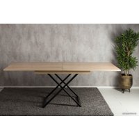 Стол-трансформер Levmar Cross D89/S53 (дуб сонома/черный)