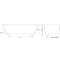 Ванна AquaStone Бали 150x75 в Могилеве
