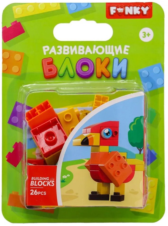 

Конструктор Funky Toys Попугай FT0822548