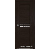 Межкомнатная дверь ProfilDoors 2.75XN R 70x200 (дарк браун, стекло прозрачное)