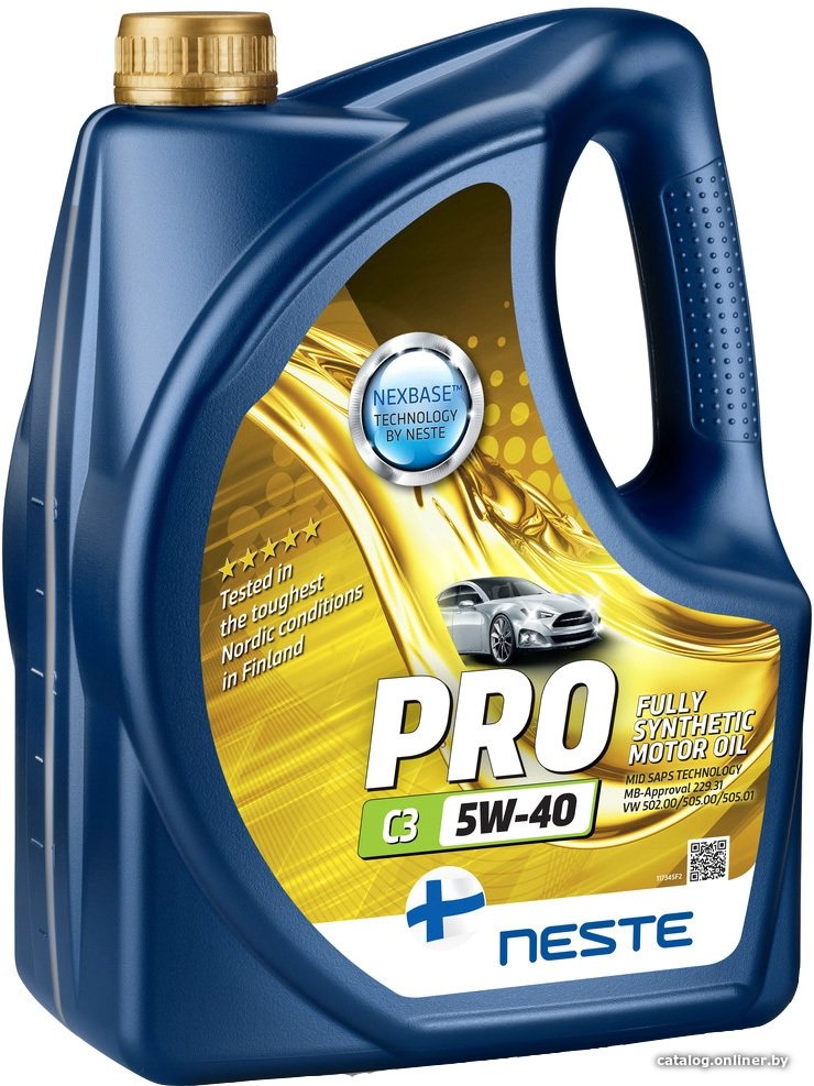 Моторное масло Neste Pro C3 5W-40 4л