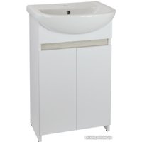  Doratiz Тумба под умывальник Doratiz Бора-бора 9912.014 (белая/светлый дуб)