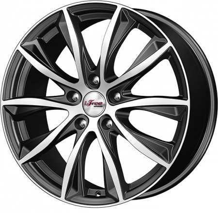 

Литые диски iFree Каzантип (КС684М) 18x7.5" 5x114.3мм DIA 66.1мм ET 40мм Блэк Джек