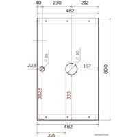  1Марка Тумба под умывальник Grunge Loft 80П У85848 (бетон темно-серый)