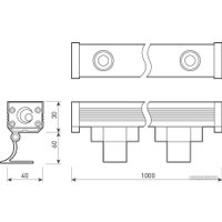 Уличный прожектор Arlight AR-LINE-1000-18W Warm3000 041730