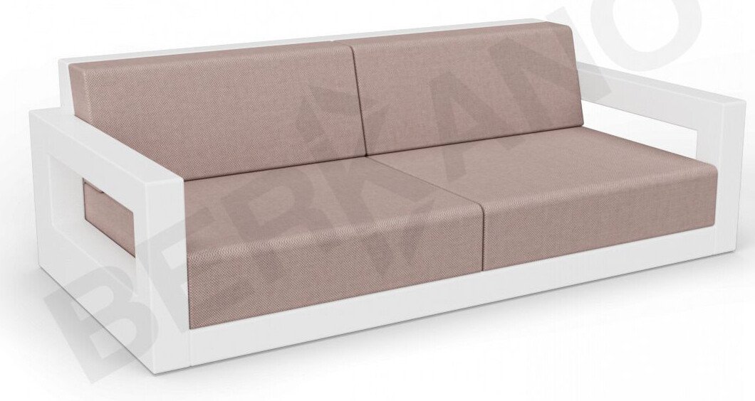 

Садовый диван Berkano Quarter lounge с подушками 250_009_03 (белый/кофейный)
