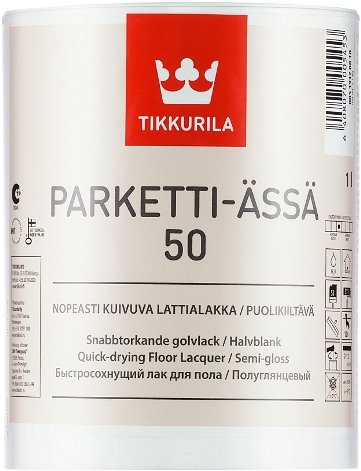 

Лак Tikkurila Parketti Assa 1 л (полуглянцевый)