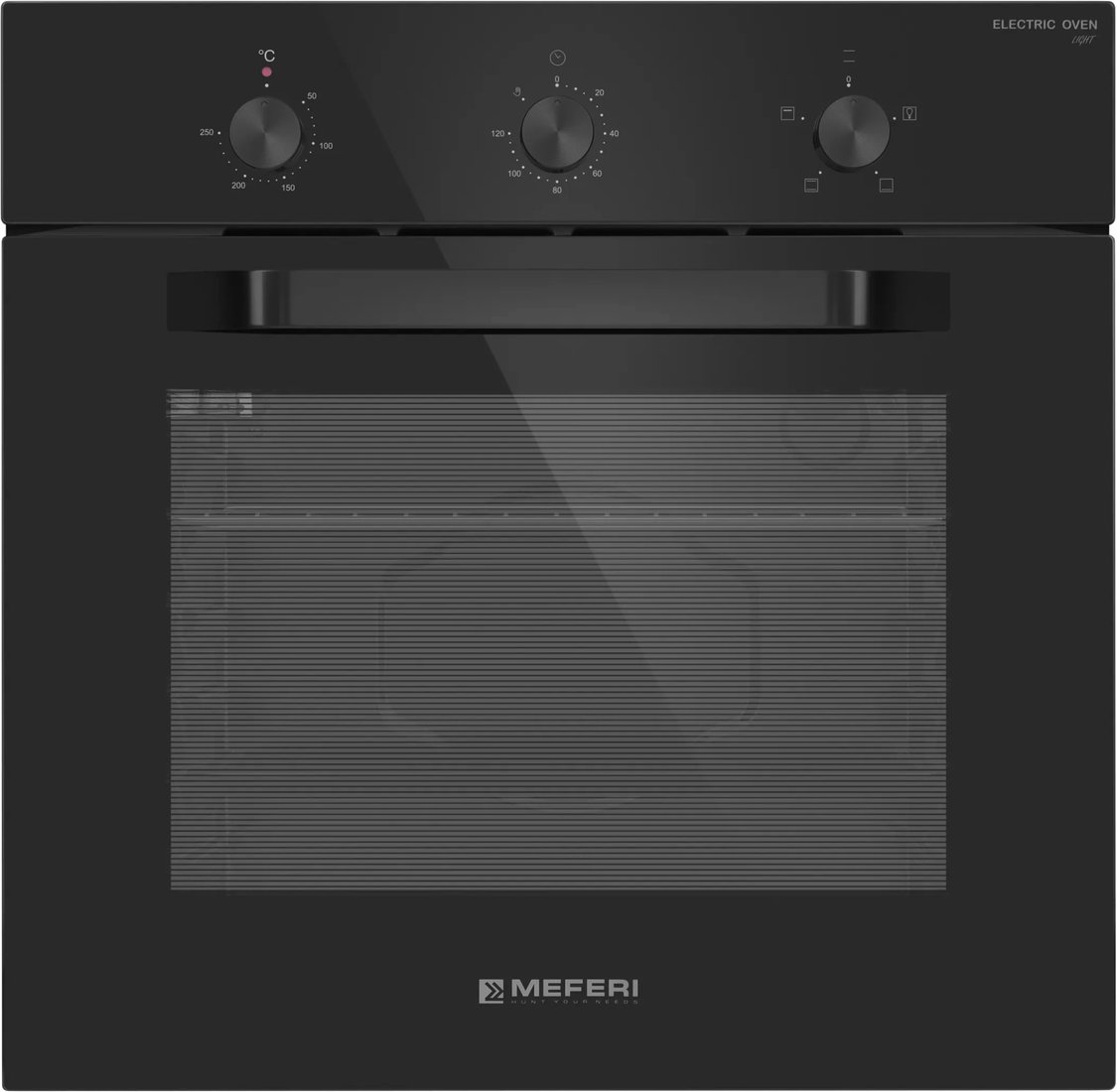 Электрический духовой шкаф Meferi MEO604BK Light
