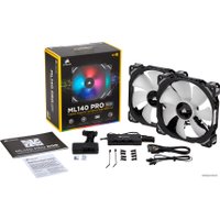 Набор вентиляторов Corsair ML140 Pro RGB 2 шт. (с контроллером)