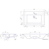 Умывальник Kirovit Оскар 850