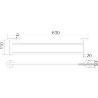 Держатель для полотенца Ledeme L71709B