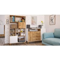 Тумба Неман мебель Сканди МН-036-04 (дуб вотан-белый)