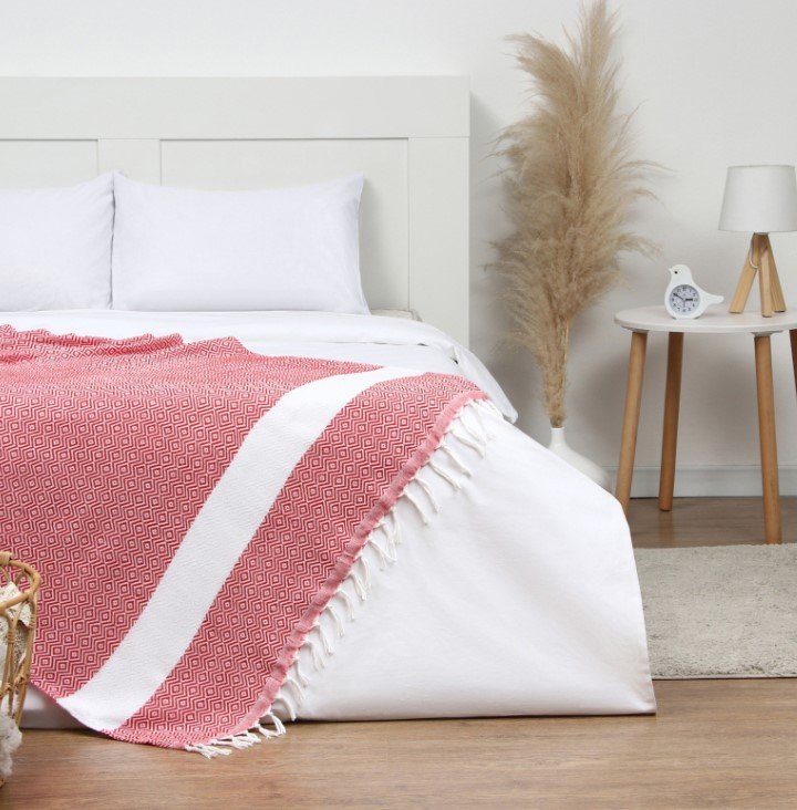 

Плед Этель East 10398564 (100x180, красный)