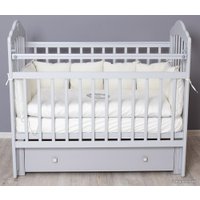 Классическая детская кроватка Incanto Pali с ящиком универсальный маятник (серый)