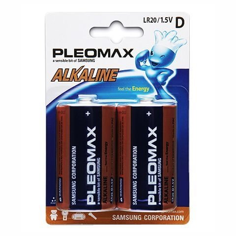 

Батарейка Pleomax Alkaline D 2 шт.