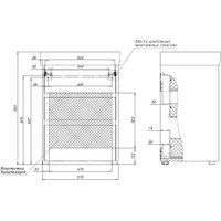  Aquanet Тумба под умывальник Nova Lite 60 302471 (дуб рустикальный)