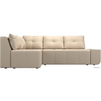 Угловой диван Mebelico Амадэус 109701 (левый, экокожа, бежевый)