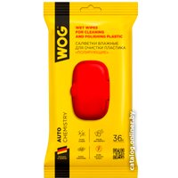  WOG Салфетки влажные для очистки пластика 36шт WGC0661