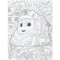 Набор для рисования MultiArt Холст для росписи Паровозик CANV15X20-PAR