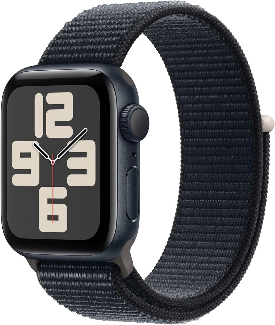

Умные часы Apple Watch SE 2 40 мм (алюминиевый корпус, полуночный/полуночный, нейлоновый ремешок)