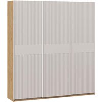 Шкаф-купе Трия Оскар Хилтон Т2 2100 271114 (ручка белая/дуб крафт золотой/кашемир сатин)