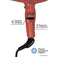 Фен ETI Turbo Stratos 3800 (красный)