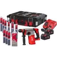 Перфоратор Milwaukee M18 BLHX100P-502P 4933498243 (с 2-мя АКБ, кейс, набор оснастки)