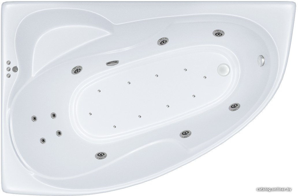 Ванна Triton Николь 160x100 R Люкс Flat (с гидромассажем)