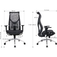 Офисное кресло Evolution Fishbones Pro (черный)