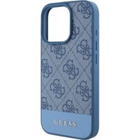 Чехол для телефона Guess PU 4G Bottom stripe Metal logo для iPhone 16 Pro GUHCP16LG4GLBL