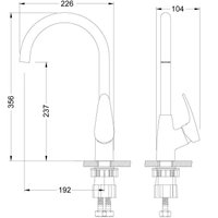 Смеситель Lemark Линара LM0405PGS